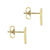 Gabriel & Co. 14k Yellow Gold Double Chevron 0.10ct Diamond Stud Earrings EG13091Y45JJ