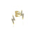 Gabriel & Co. 14k Yellow Gold 0.05ct Diamond Lightning Bolt Stud Earrings EG13098Y45JJ
