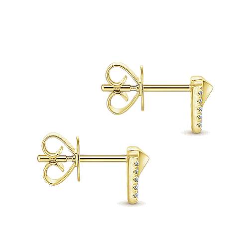 Gabriel & Co. 14K Yellow Gold Fashion 0.08ct Diamond Earrings EG13330Y45JJ