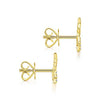 Gabriel & Co. 14k Yellow Gold Star Shaped Pave 0.06ct Diamond Stud Earrings EG13349Y45JJ