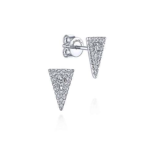 Gabriel &amp; Co. 14K White Gold Fashion 0.26ct Diamond Earrings EG13406W45JJ