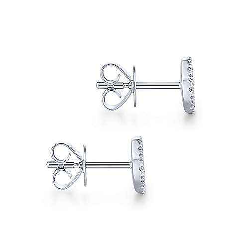 Gabriel & Co. 14k White Gold Octagonal Cluster 0.26ct Diamond Stud Earrings EG13473W45JJ