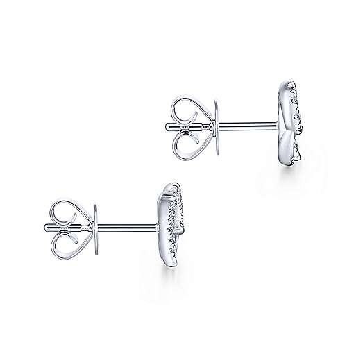 Gabriel & Co. 14k White Gold Diamond Swirl Stud Earrings EG13482W45JJ