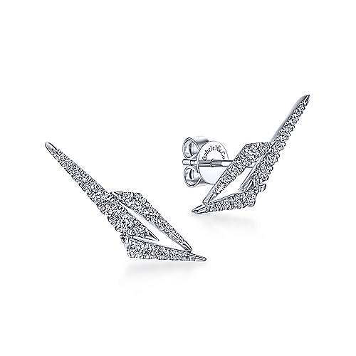 Gabriel & Co. 14K White Gold Fashion 0.52ct Diamond Earrings EG13626W45JJ