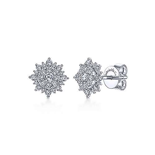 Gabriel & Co. 14K White Gold Fashion 0.49ct Diamond Earrings EG13663W45JJ