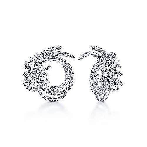 Gabriel & Co. 18K White Gold Fashion 2.29ct Diamond Earrings EG13735W84JJ