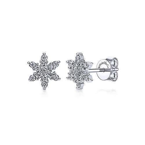 Gabriel & Co. 14K White Gold Fashion 0.26ct Diamond Earrings EG9012W45JJ