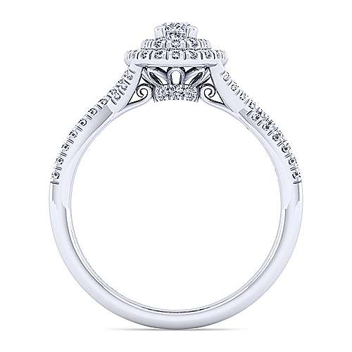 Gabriel & Co 14K White Gold Oval Double Halo Diamond Engagement Ring  ER10139O0W44JJ