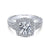 Gabriel & Co Vintage 14K White Gold Round Diamond Halo Engagement Ring ER10191W44JJ