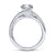 Gabriel & Co 14K White Gold Round Bypass Diamond Engagement Ring ER10201W4JJJ