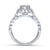 Gabriel & Co 14K White Gold Round Diamond Halo Engagement Ring ER10288W44JJ