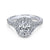 Gabriel & Co 14K White Gold Oval Halo Diamond Engagement Ring  ER10291W44JJ