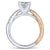 Gabriel & Co 14K White Rose Gold Round Diamond Criss Cross Engagement Ring ER10300T44JJ
