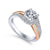 Gabriel & Co 14K White-Rose Gold Round Diamond Halo Engagement Ring ER10308T44JJ