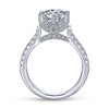 Gabriel & Co 18K White Gold Round Diamond Engagement Ring  ER10521R8W83JJ