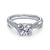 Gabriel & Co 14K White Gold Round Twisted Diamond Engagement Ring  ER10951W44JJ