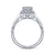 Gabriel & Co 18K White Gold Round Halo Diamond Engagement Ring  ER11342R4W83JJ