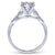Gabriel & Co 14K White Gold Round Diamond Engagement Ring  ER11747R4W44JJ