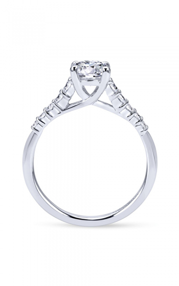 Gabriel & Co 14K White Gold Round Diamond Engagement Ring  ER11755R3W44JJ