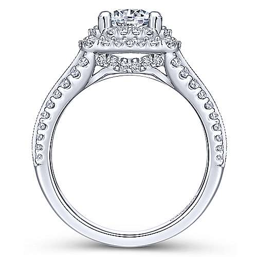 Gabriel & Co 14K White Gold Round Diamond Engagement Ring  ER11760R4W44JJ