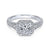 Gabriel & Co 14K White Gold Princess Cut Diamond Halo Engagement Ring ER11793S4W44JJ