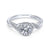 Gabriel & Co 14K White Gold Round Diamond Halo Engagement Ring ER11828R3W44JJ