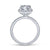 Gabriel & Co 18K White Gold Round Diamond Halo Engagement Ring ER12133R6W83JJ