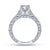 Gabriel & Co 14K White Gold Round Diamond Engagement Ring  ER12282R3W44JJ