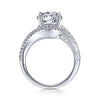 Gabriel & Co 14K White Gold Round Diamond Engagement Ring ER12348R6W44JJ