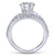 Gabriel & Co 14K White Gold Round Split Shank Diamond Engagement Ring  ER12416R4W44JJ