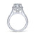 Gabriel & Co 14K White Gold Round Diamond Halo Engagement Ring ER12559W44JJ