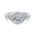 Gabriel & Co Unique 14K White Gold Vintage Halo Engagement Ring  ER12580R4W44JJ