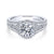 Gabriel & Co 14K White Gold Round Diamond Halo Engagement Ring ER12610R4W44JJ