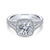 Gabriel & Co 14K White Gold Round Diamond Halo Engagement Ring ER12611R4W44JJ