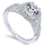 Gabriel & Co 14K White Gold Round Diamond Halo Engagement Ring ER12621R4W44JJ
