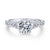 Gabriel & Co 14K White Gold Round Diamond Engagement Ring  ER12679R4W44JJ