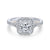 Gabriel & Co 14K White Rose Gold Princess Halo Diamond Engagement Ring  ER12836S4T44JJ