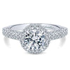 Gabriel & Co 14K White Gold Round Diamond Halo Engagement Ring ER12950R4W44JJ