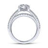 Gabriel & Co 14K White Gold Round Diamond Engagement Ring  ER13662R6W44JJ
