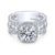 Gabriel & Co 14K White Gold Round Diamond Halo Engagement Ring ER13679R6W44JJ