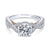 Gabriel & Co 14K WhiteRose Gold Twisted Round Diamond Engagement Ring  ER13835R4T44JJ