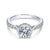 Gabriel & Co 14K White Gold Round Diamond Engagement Ring  ER13853R4W44JJ