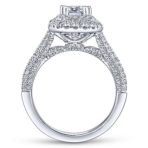 Gabriel &amp; Co 14K White Gold Emerald Cut Diamond Engagement Ring  ER13865E4W44JJ