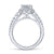 Gabriel & Co 14K White Gold Oval Diamond Halo Engagement Ring ER13884O4W44JJ