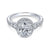 Gabriel & Co 14K White Gold Oval Diamond Halo Engagement Ring ER13884O4W44JJ