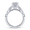 Gabriel & Co 14K White Gold Round Diamond Engagement Ring  ER13888R4W44JJ