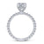 Gabriel & Co 14K White Gold Round Diamond Engagement Ring  ER13912R4W44JJ