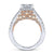 Gabriel & Co 14K White Rose Gold Round Diamond Engagement Ring  ER13994R4T44JJ
