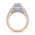 Gabriel & Co 14K White Rose Gold Round Halo Diamond Engagement Ring  ER14002R6T44JJ