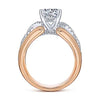 Gabriel & Co 14K White Rose Gold Round Twisted Diamond Engagement Ring ER14008R6T44JJ